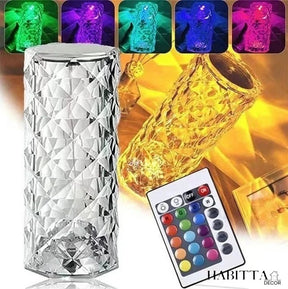 Luminária de Cristal em LED 16 Cores Projetor