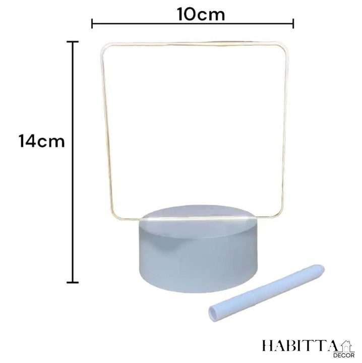 Luminária Criativa de Mesa para Anotações