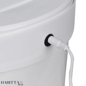 Lixeira Automática Redonda 12 Litros com Sensor Banheiro Cozinha Escritório