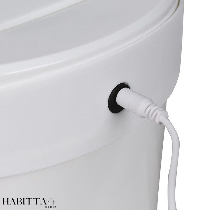 Lixeira Automática Redonda 12 Litros com Sensor Banheiro Cozinha Escritório