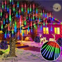 Cascata em LED para Natal e festas com 8 tubos - Bivolt