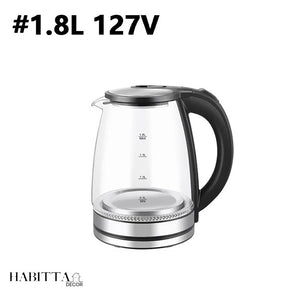Chaleira Elétrica Jarra 1.8L Vidro