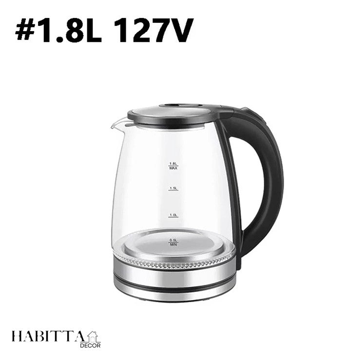 Chaleira Elétrica Jarra 1.8L Vidro