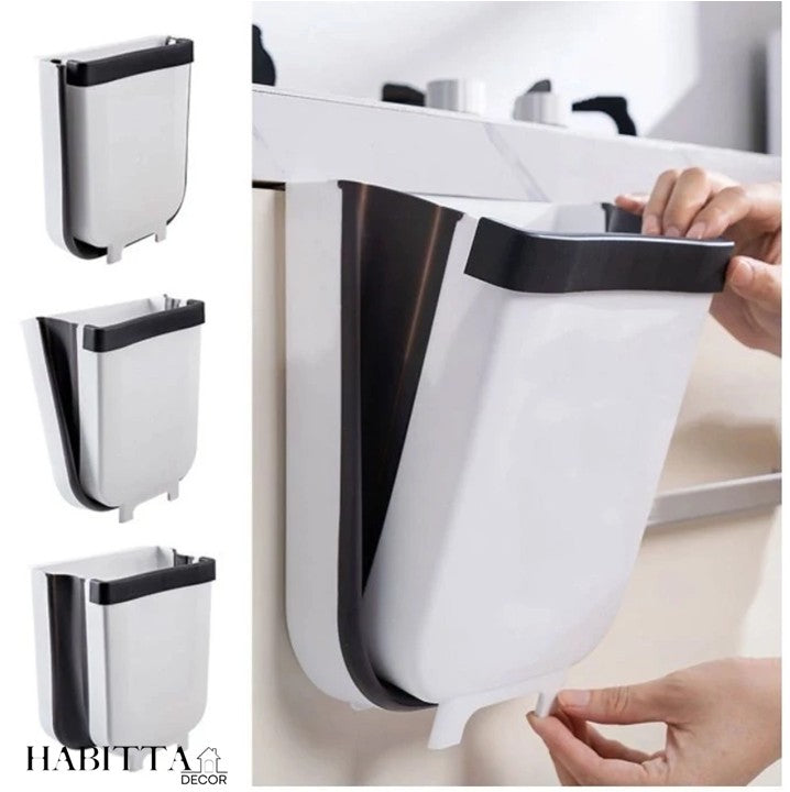 Lixeira Retrátil Multiuso com Suporte Para Saco de Lixo