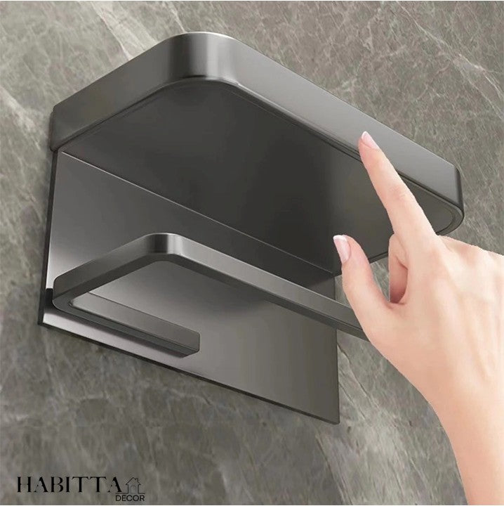 Suporte de Papel Higiênico Premium com Apoio para Celular