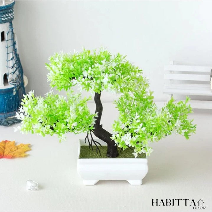 Planta artificial bonsai 25cm realista para decoração