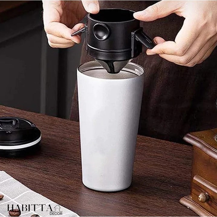 Filtro de café aço inoxidável portátil