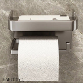 Suporte de Papel Higiênico Premium com Apoio para Celular