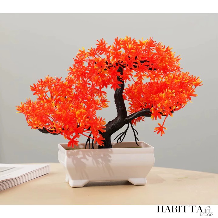 Planta artificial bonsai 25cm realista para decoração
