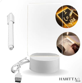 Luminária Criativa de Mesa para Anotações