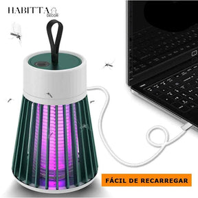 Lâmpada Elétrica Mata Mosquitos Ultravioleta USB Recarregável