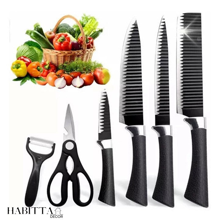 Kit Facas de Cozinha e Churrasco