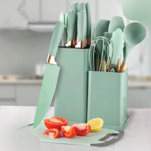 Kit Completo Jogo Utensílios de Cozinha Luxo 19 Peças