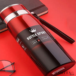 Garrafa Térmica de Inox com Infusor com Alça - 1 Litro