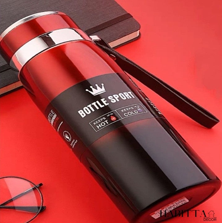 Garrafa Térmica de Inox com Infusor com Alça - 1 Litro