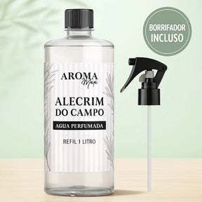Água Perfumada 1 litro para Lençóis, Roupas e Tecidos + Borrifador