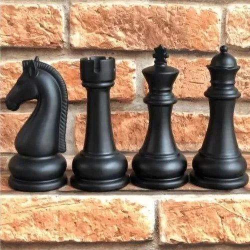Enfeite Decorativo Peças De Xadrez  - Grande 18cm Estatua
