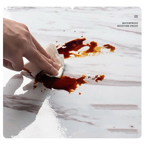 Papel de parede Adesivos para cozinha quarto Brilhante Lavável Mármore gelo 3M x60cm Resistente Agua