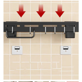 Suporte Organizador para Utensílios de Cozinha 8 Ganchos