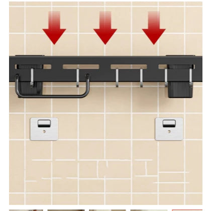 Suporte Organizador para Utensílios de Cozinha 8 Ganchos