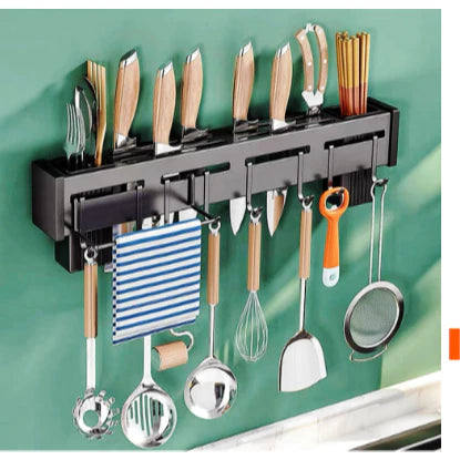 Suporte Organizador para Utensílios de Cozinha 8 Ganchos