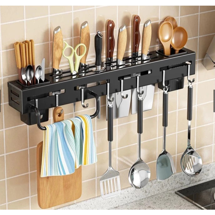 Suporte Organizador para Utensílios de Cozinha 8 Ganchos