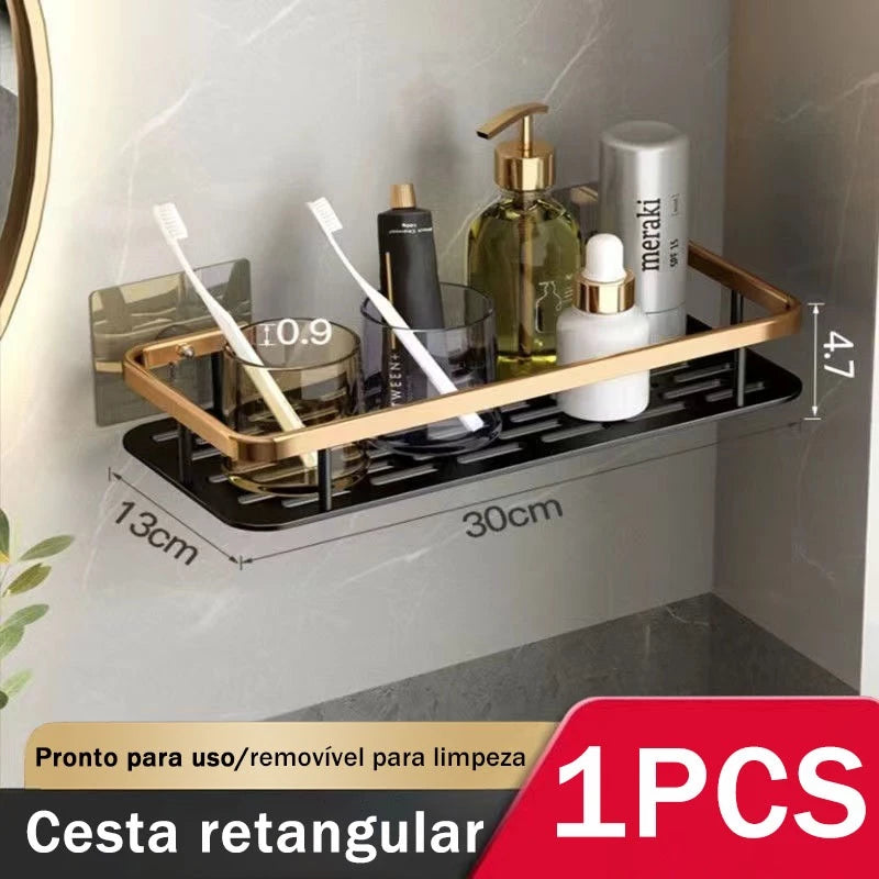 Suporte de Shampoo e Sabonete Premium - Sem Furo