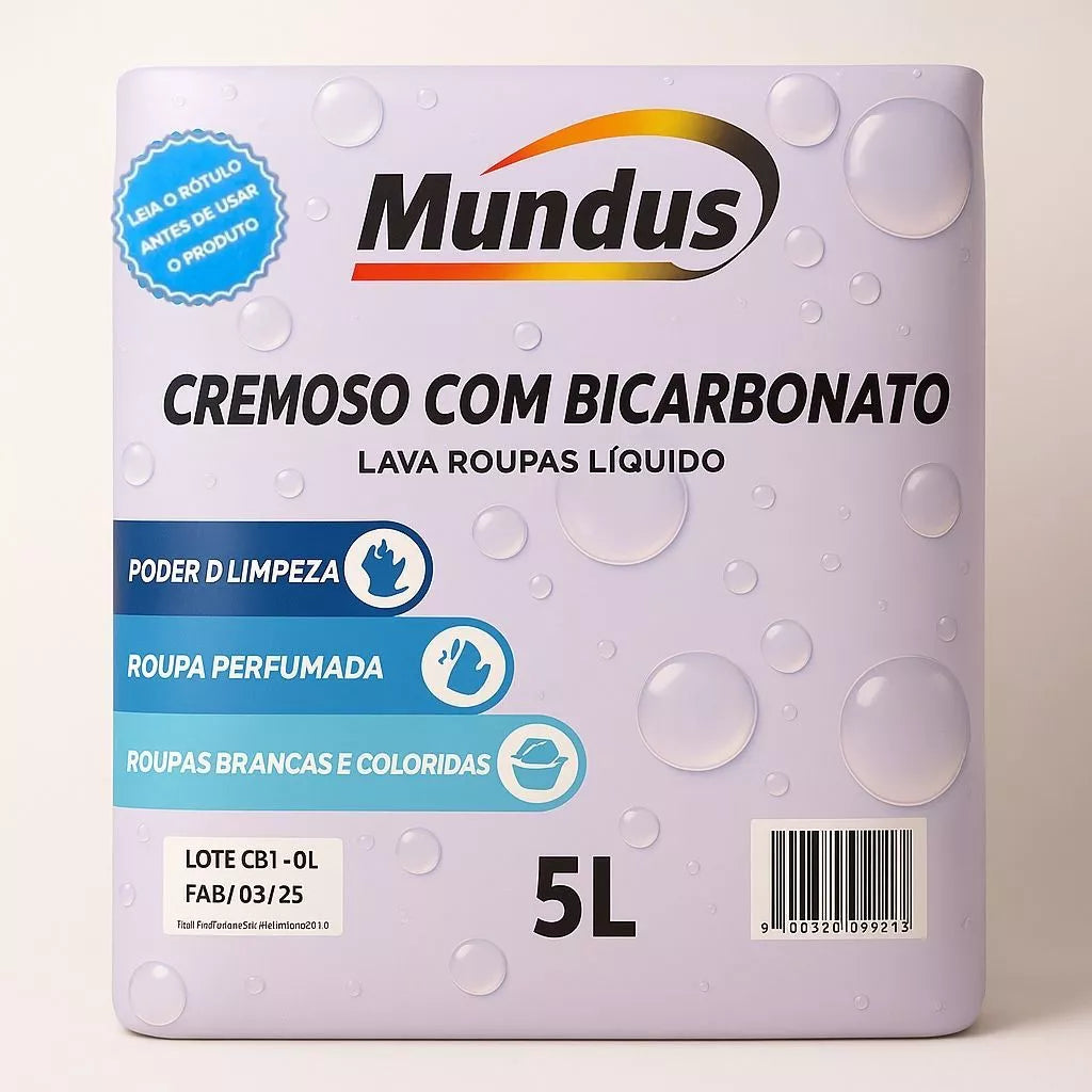 Sabão liquido com bicarbonato de sódio - 5 Litros