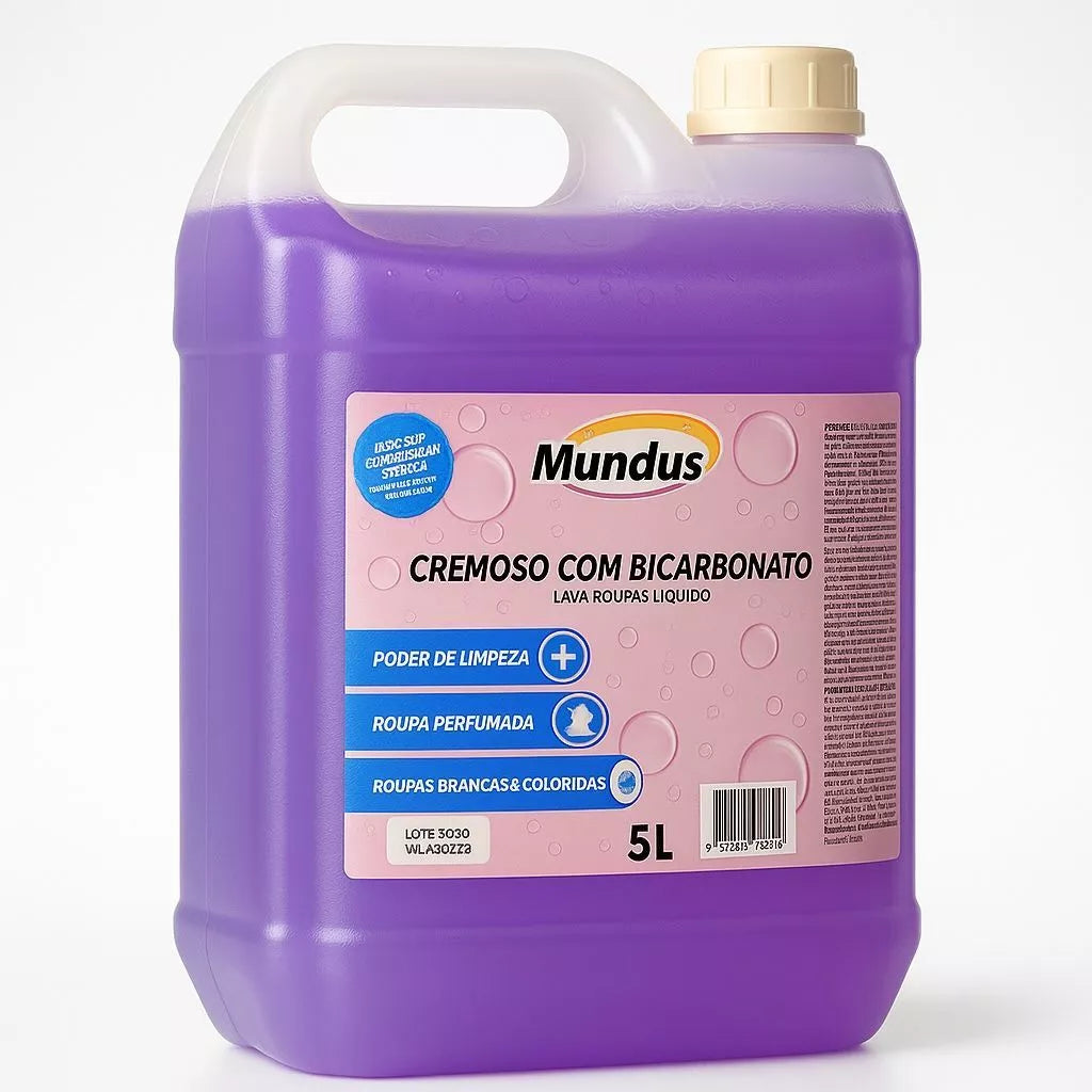 Sabão liquido com bicarbonato de sódio - 5 Litros