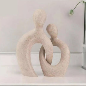 Estátua Casal Encaixe Nórdico Abstrata Branco Preto Para Casa Decoração, Sala De Estar, Escritório, Para Casa