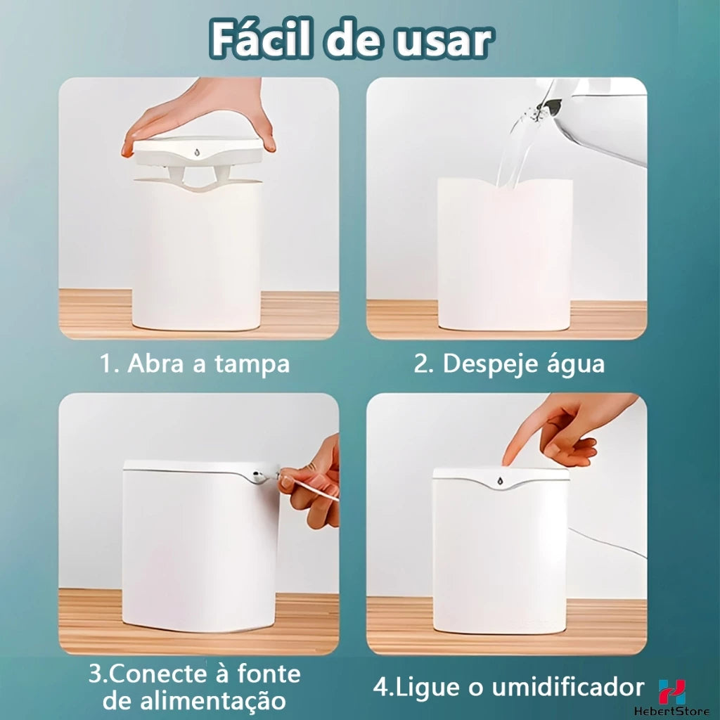 Umidificador Portátil 2 Litros