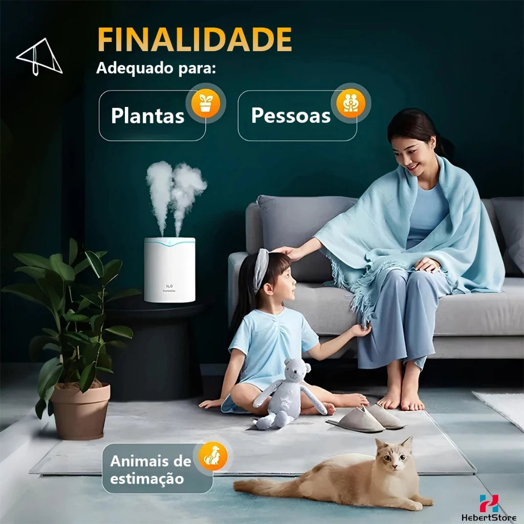 Umidificador Portátil 2 Litros