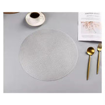 Kit com 6 Peças de Jogo Americano Redondo Sousplat