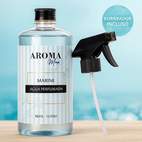 Água Perfumada 1 litro para Lençóis, Roupas e Tecidos + Borrifador